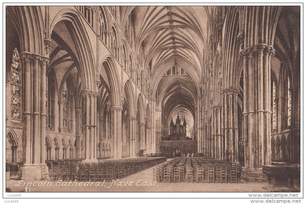 C1920 LINCOLN CATHEDRAL - NAVE EAST - Lincoln