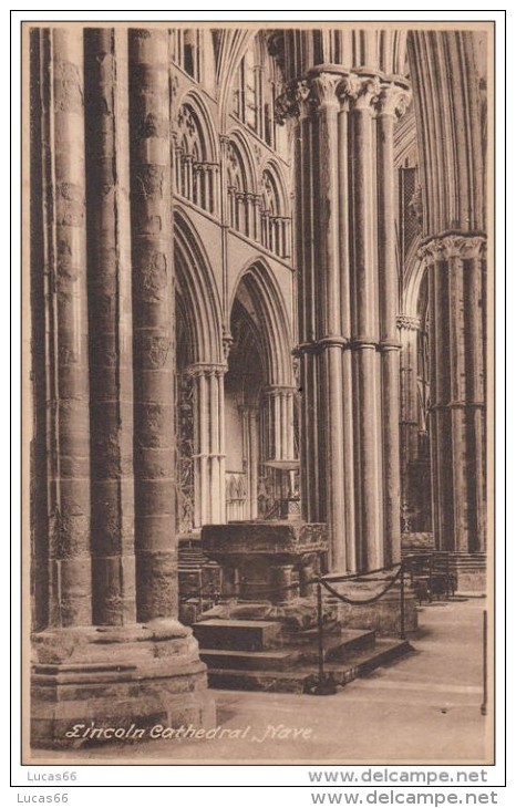 C1920 LINCOLN CATHEDRAL - NAVE - Lincoln