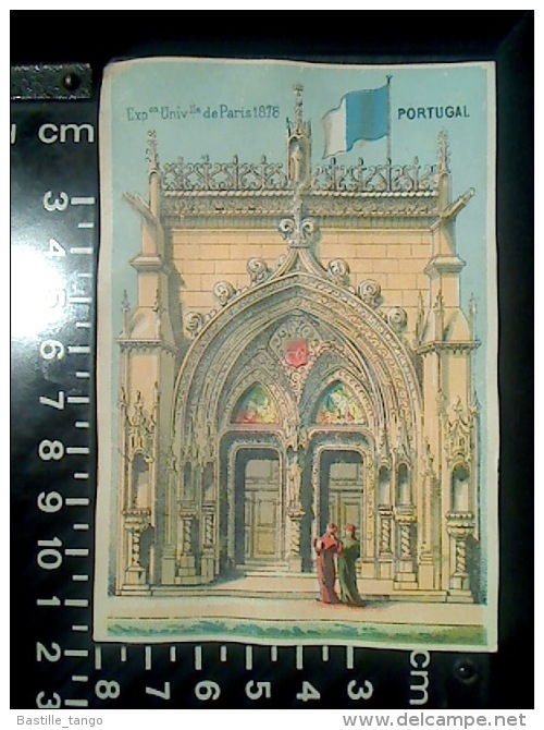 CHROMO EXPOSITION UNIVERSELLE DE PARIS 1878 PAVILLON PORTUGAL DOS BLANC - Autres & Non Classés