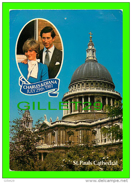 ROYAL FAMILIES - PRINCESS DIANA & CHARLES, JULY 29th 1981 - ST PAULS CATHEDRAL - DRG - - Familles Royales