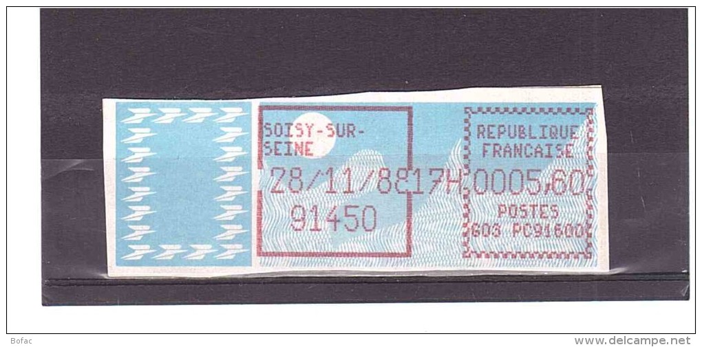 Vignette Type Papier Carrier (soisy-sur-seine) 34 25/03 - 1985 « Carrier » Paper