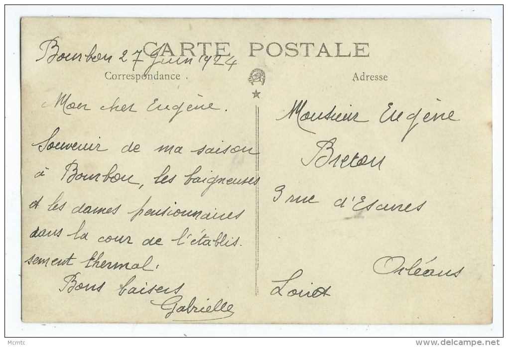 Carte Photo - Bourbon (voir Correspondance) - Autres & Non Classés