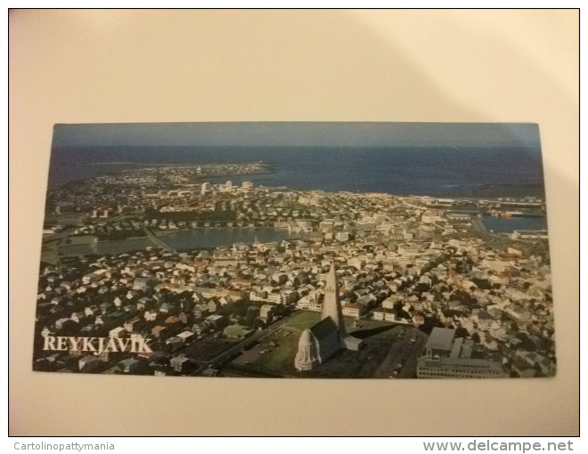 STORIA POSTALE FRANCOBOLLO COMMEMORATIVO Islanda Reykjavik Panorama - Islanda