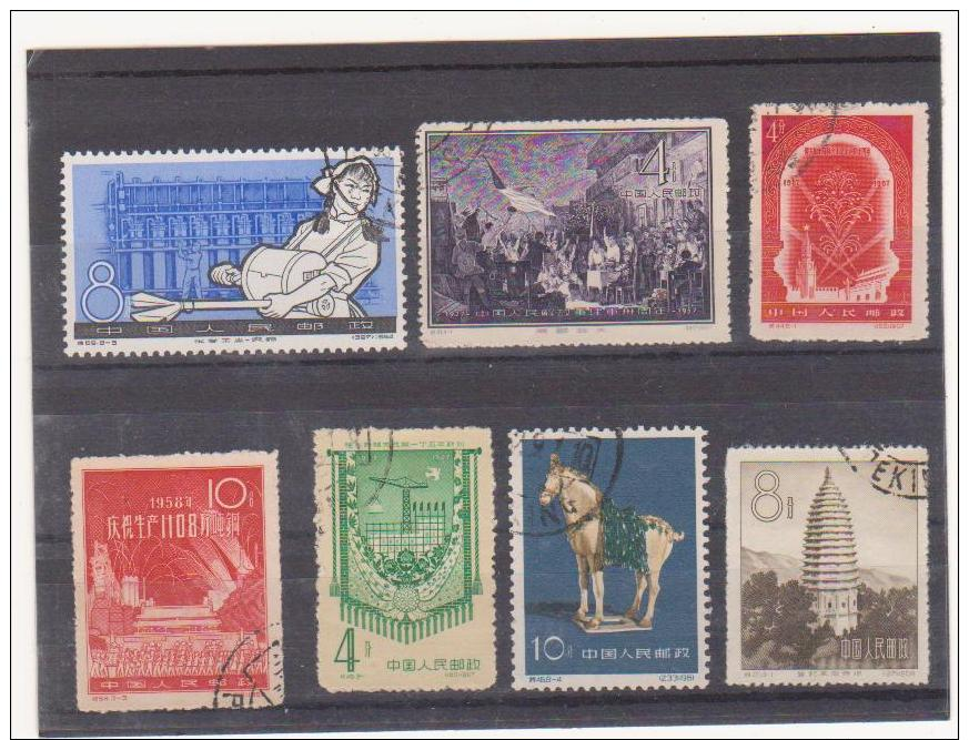 China Chine Cina Used Stamps Selection SEE SCAN - Lots & Serien