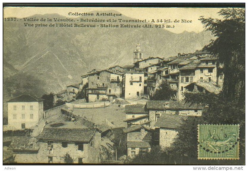 Vallée De La Vésubie - Belvédère Et Le Tourmalet - Vue Prise De L'Hôtel Bellevue - Belvédère