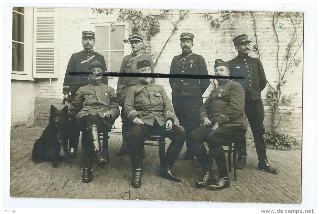 Carte Photo à Identifier- Voir Correspondance Au Dos- Breteuil 1914- Militaires, Soldats- - Breteuil