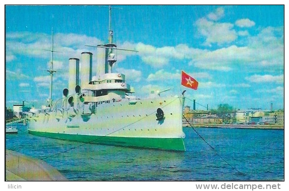 Postcard Ships RA001790 - Russian Cruiser Aurora - Guerra