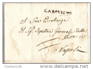 Carovigno-00001 - Piego Senza Testo. Bollo Punti 10 - Ripetuto Al Verso Come Suggello. - 1. ...-1850 Prephilately