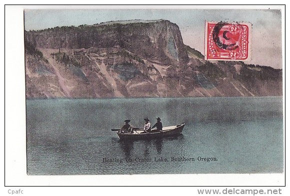 USA - Boating On Crater Lake, Southern Oregon - Autres & Non Classés