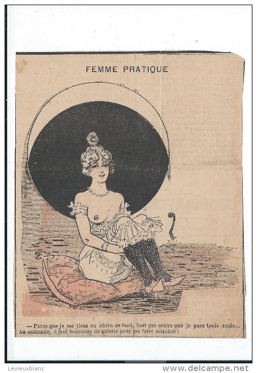 Revue Satyrique/"Rire"?"Frou Frou"?"Pêle Mêle"?/Coupure De Dessin Humoristique/Dessinateurs Non Identifés/1895-1905 ERO8 - 1850 - 1899