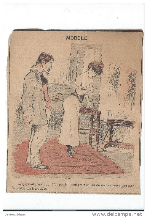 Revue satyrique/"Rire"?"Frou Frou"?"Pêle Mêle"?/Coupure de dessin Humoristique/Dessinateurs non identifés/1895-1905 ERO8