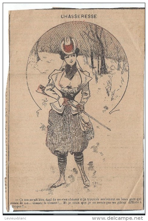 Revue satyrique/"Rire"?"Frou Frou"?"Pêle Mêle"?/Coupure de dessin Humoristique/Dessinateurs non identifés/1895-1905 ERO8