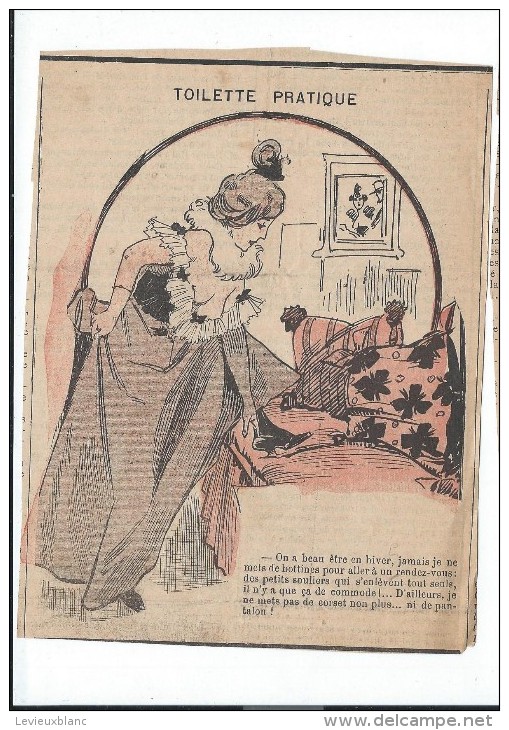 Revue satyrique/"Rire"?"Frou Frou"?"Pêle Mêle"?/Coupure de dessin Humoristique/Dessinateurs non identifés/1895-1905 ERO8