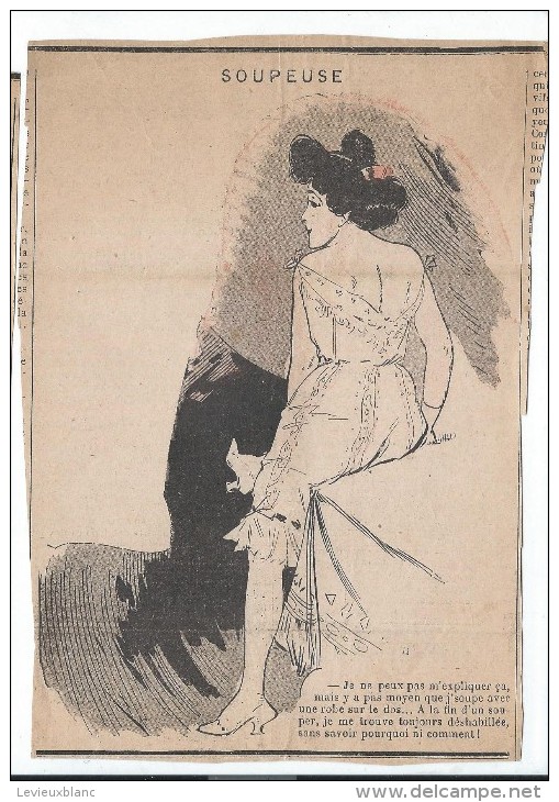 Revue satyrique/"Rire"?"Frou Frou"?"Pêle Mêle"?/Coupure de dessin Humoristique/Dessinateurs non identifés/1895-1905 ERO8