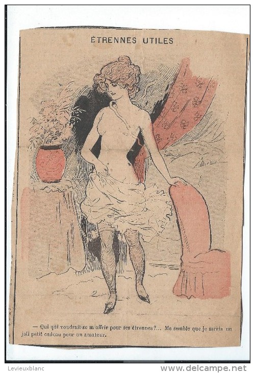 Revue satyrique/"Rire"?"Frou Frou"?"Pêle Mêle"?/Coupure de dessin Humoristique/Dessinateurs non identifés/1895-1905 ERO8