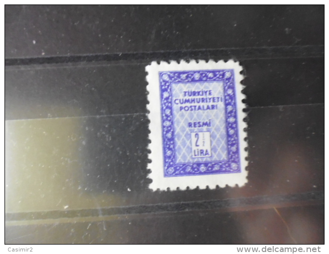 TURQUIE TIMBRE OBLITERE    YVERT N°72* - Timbres De Service