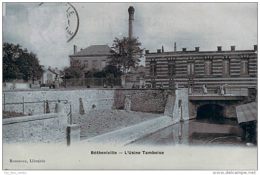 51 - Bétheniville - L'Usine Tamboise (photo émail) - Bétheniville