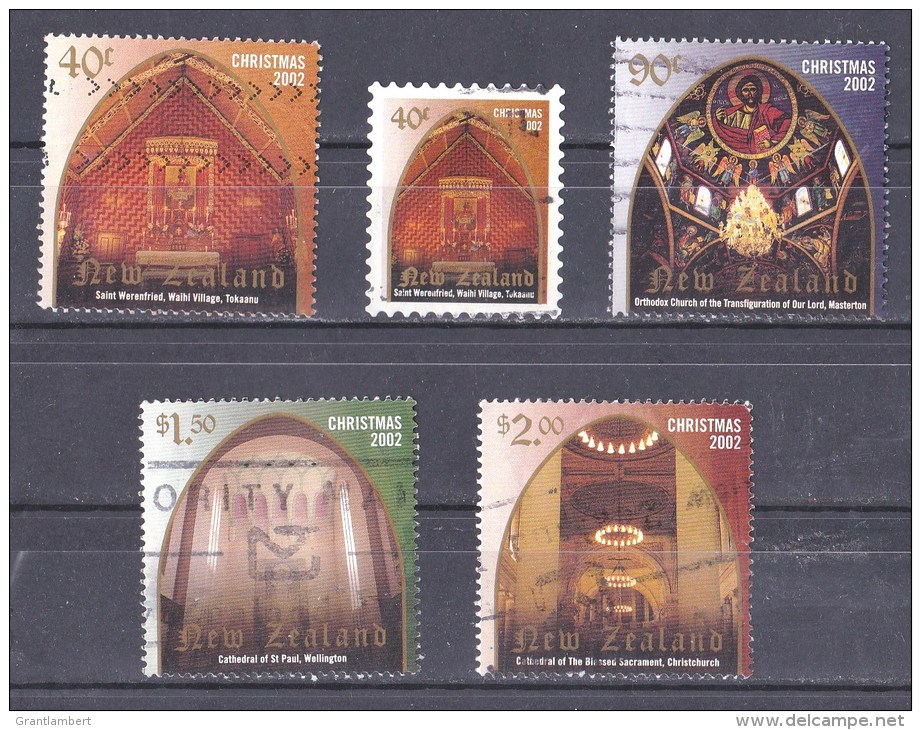 New Zealand 2002 Christmas 5 Stamps Used - Oblitérés