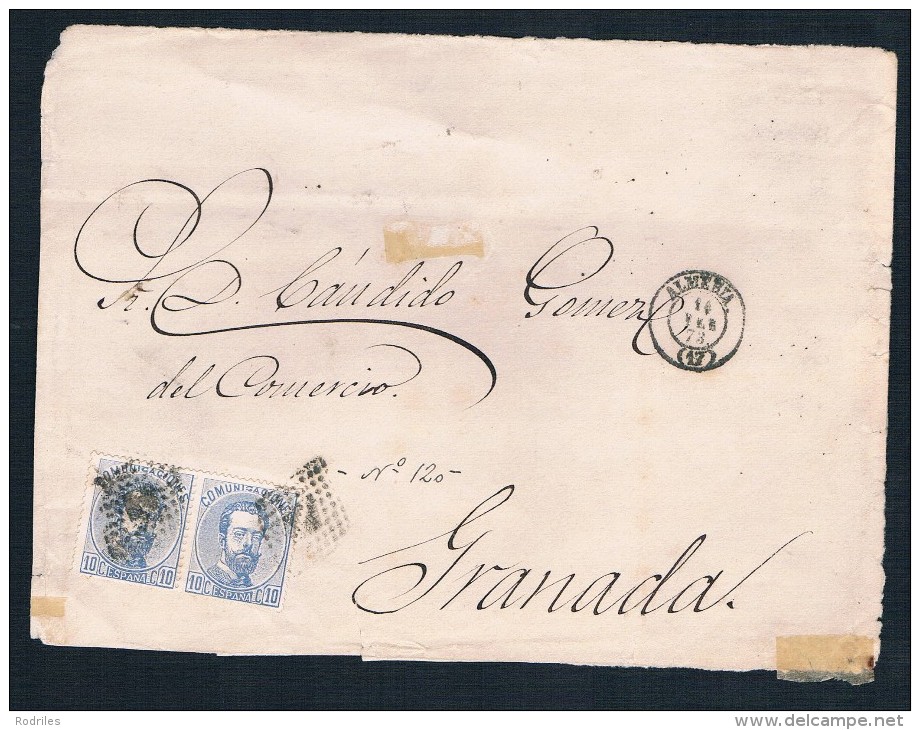 1873    ALMERIA A GRANADA - Cartas & Documentos