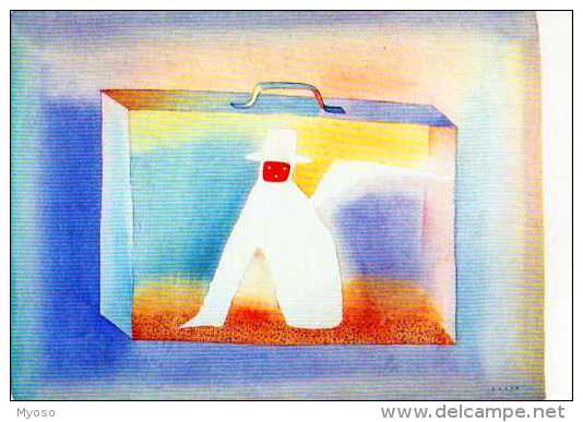 FOLON  Le Theatre Aquarelle 1982, Valise Malette - Folon