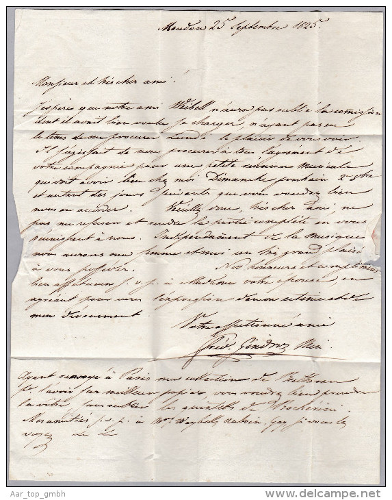 Heimat VD MOUDON 1825-09-25 Vorphila Brief Nach Lausanne - ...-1845 Prephilately