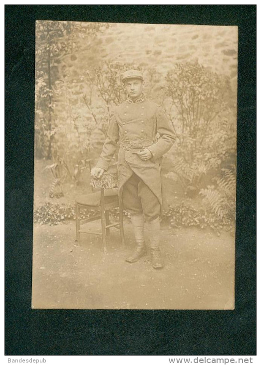 Carte Photo Vitré (35) - Portrait Soldat Du 106  è Regiment D' Infanterie ( Militaire Phot Franco Belge ) - Vitre