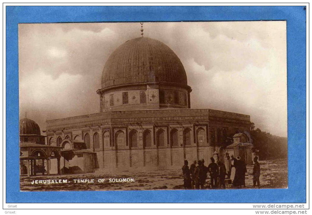 JERUSALEM -TEMPLE OF SOLOMON -parvis  Du Temple Animée-années 1910-20 - Palestine