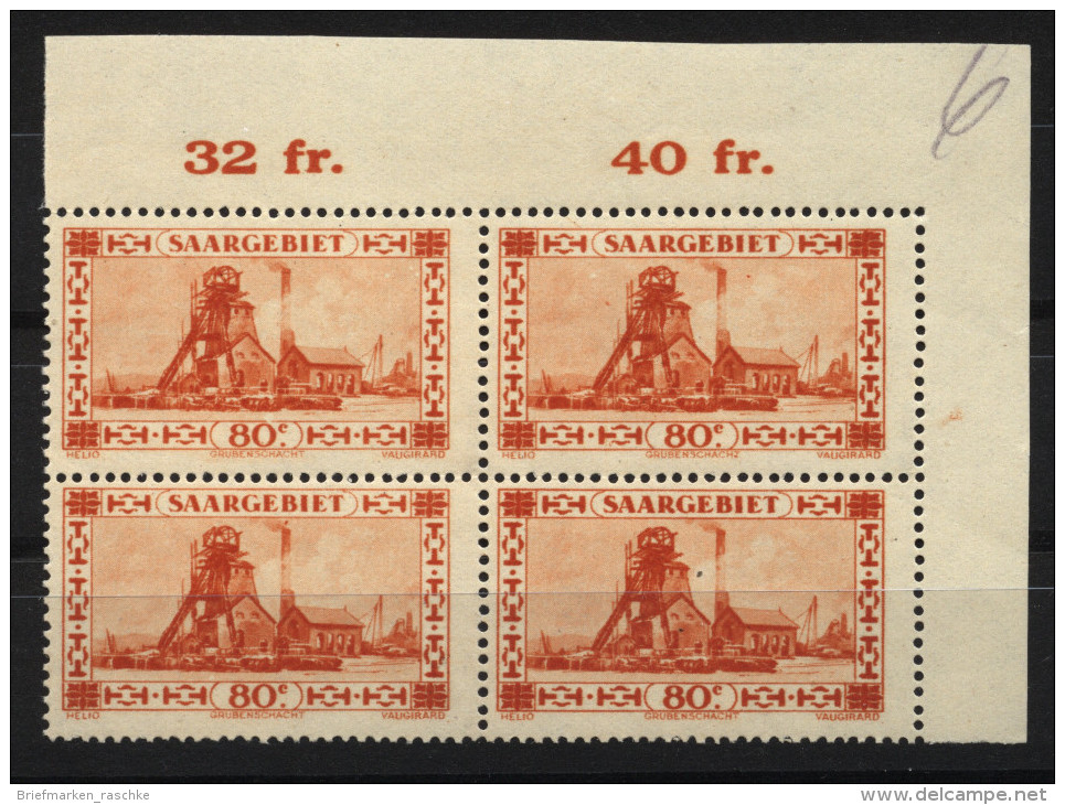 Saar,116 I,II,III Im Eck-VB,xx,kann Auch Geteilt Werden - Unused Stamps