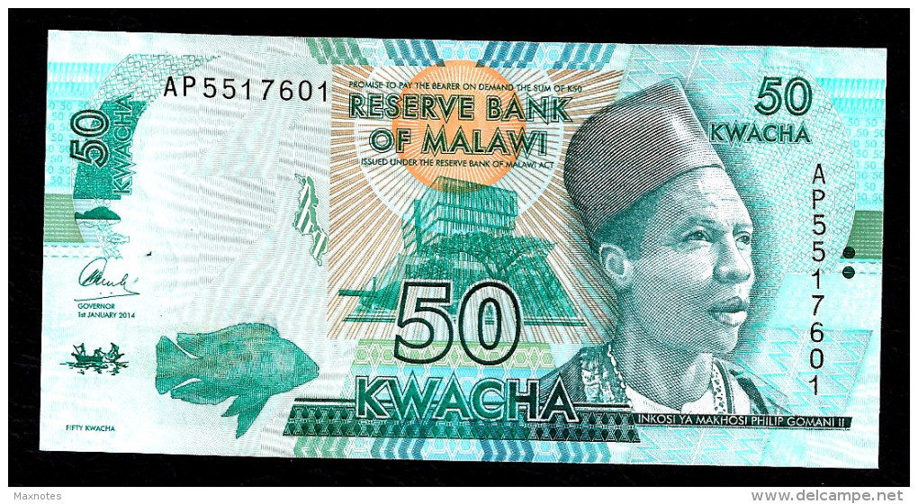 MALAWI  : Banconota 50  Kwacha - 2014 - FDS - Malawi