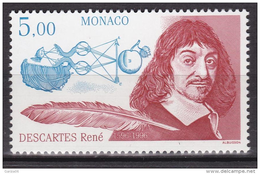 Monaco - 1996 - René Descartes - 2067  - Neufs ** - MNH - Unused Stamps