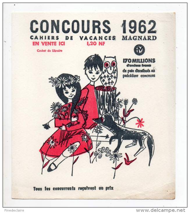 Buvard - Concours 1962, Cahiers De Vacances Magnard - C