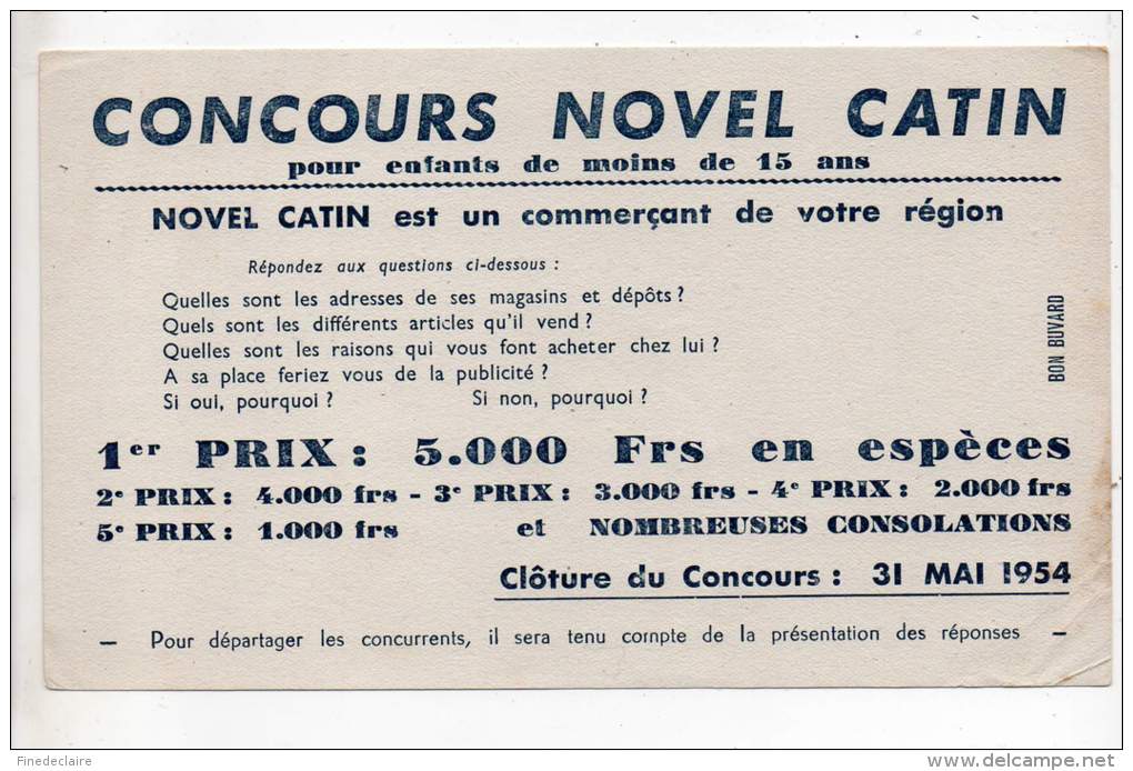 Buvard - Concours Novel Catin - C