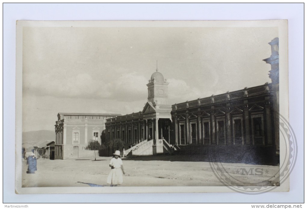 Old Real Photo Postcard Bolivia - Oruro - Hospital - Unposted - Bolivie