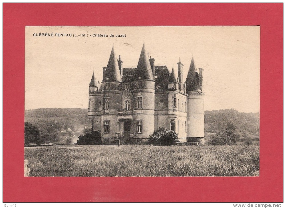 *  CPA..dépt 44..GUEMENE - PENFAO :  Château De Juzet  : Voir Les 2 Scans - Guémené-Penfao