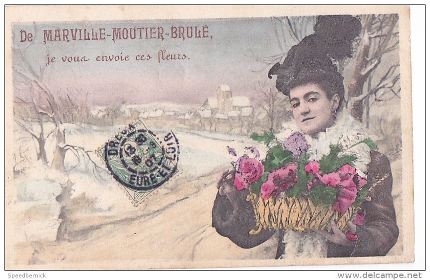 24304 MARVILLE MOUTIER BRULE - Je Vous Envoie Des Fleurs _CA& ? Paris - Autres & Non Classés