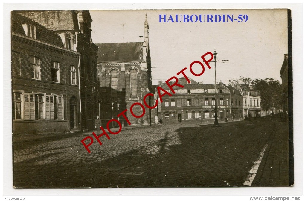 HAUBOURDIN-Carte Photo Allemande-Guerre 14-18-1WK-Frankreich-Fran Ce-59- - Haubourdin