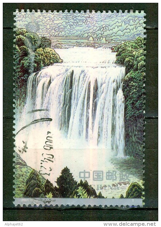 Chutes D'eau De Huangguoshu - CHINE - Timbre Détaché Du Bloc 114 - 2001 - Usados