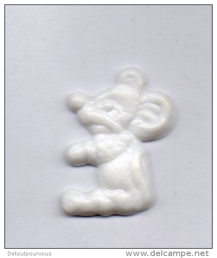 RARE Fève Plastique Plate Ancienne MICKEY Disney Numérotée 16 - Olds