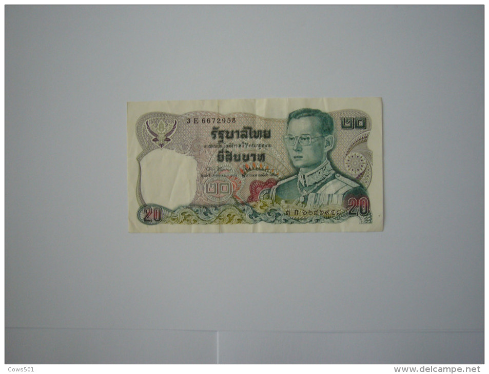 Billet De Banque  Thailande 20 BAHTS - Thaïlande