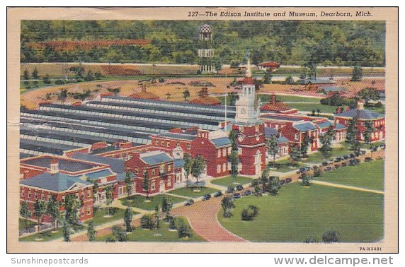 The Edison Institute And Museum Dearborn Michigan 1945 - Dearborn