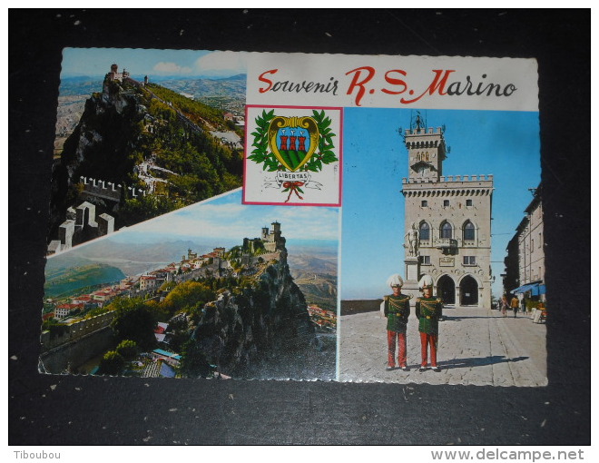 LETTRE SAINT MARIN SAN MARINO AVEC YT 987 988 989 991 - ARBRE MARRONNIER CERF CEDRE RAPACE AIGLE CORNOUILLER PIN HUPPE - Lettres & Documents