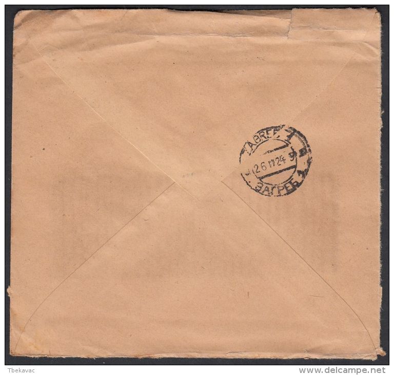 Netherlands 1924, Cover Amsterdam To Zagreb W./postmark Amsterdam - Lettres & Documents