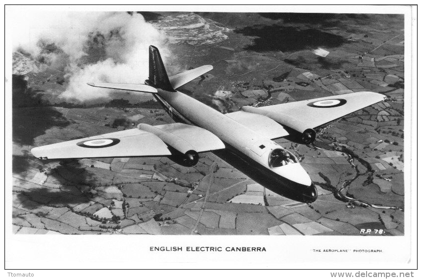 English Electric Canberra Bomber  -  Valentine´s Postcard - 1946-....: Moderne