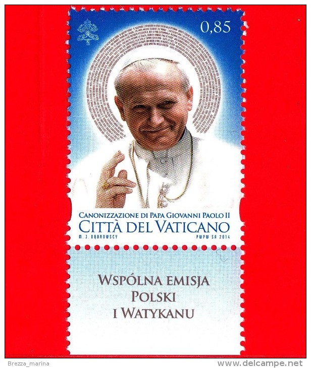 Nuovo - MNH - VATICANO - 2014 - Canonizzazione Di Papa Giovanni Paolo II - 0,85 € • Ritratto - Unused Stamps