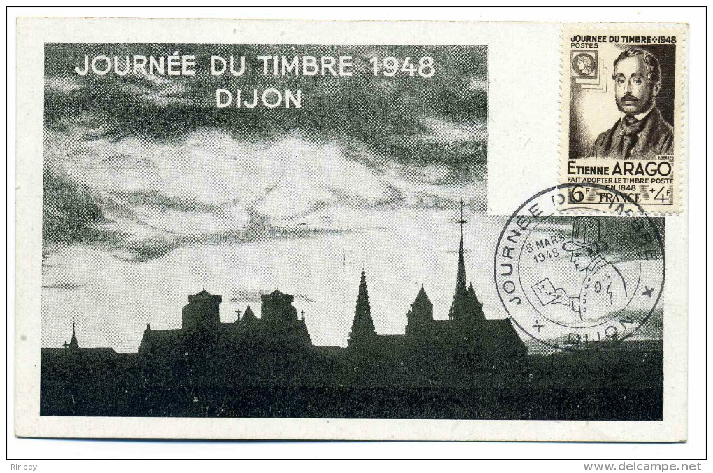 CM Journée Du Timbre 6 Mars 1948 / Dijon /  YT N°794   Côte 30€ - 1940-1949