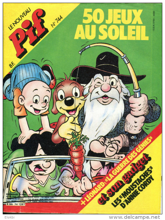 Pif Gadget N°744  (Vaillant 1982) - BD: Ayak Et Ivain - Pif Gadget