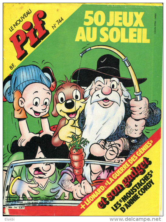 Pif Gadget N°744  (Vaillant 1982) - BD: Ayak Et Ivain - Pif Gadget