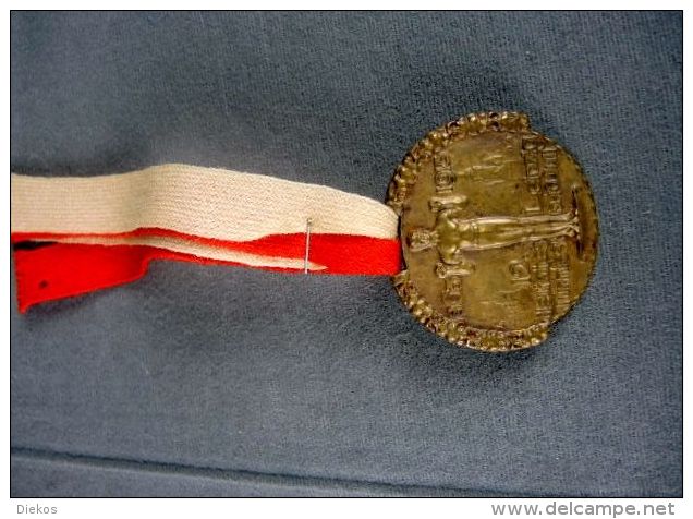 12.TURNFEST LEIPZIG MIT BAND 1913 #m153 - Souvenir-Medaille (elongated Coins)