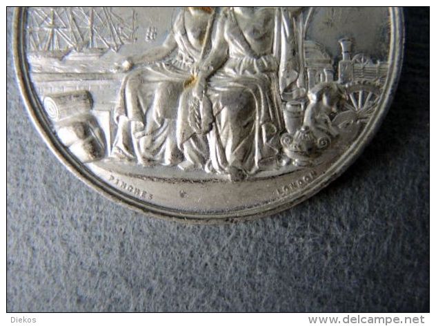 GROßBRITANIEN AUSTELLUNG 1862 ZINNMEDAILLE_ IGNIERT 1862 MEDAILLE #m155 - Souvenirmunten (elongated Coins)