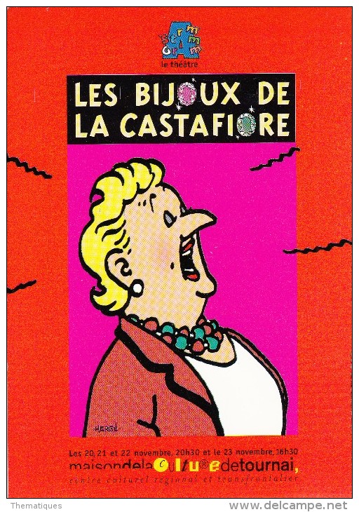 Thématiques Tintin Et Milou Bande Dessinée Illustrateur Différents La Castafiore Maison De La Culture De Tournai - Bandes Dessinées